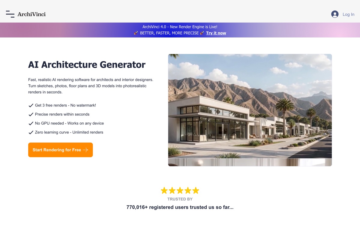 Screenshot of the ArchiVinci website