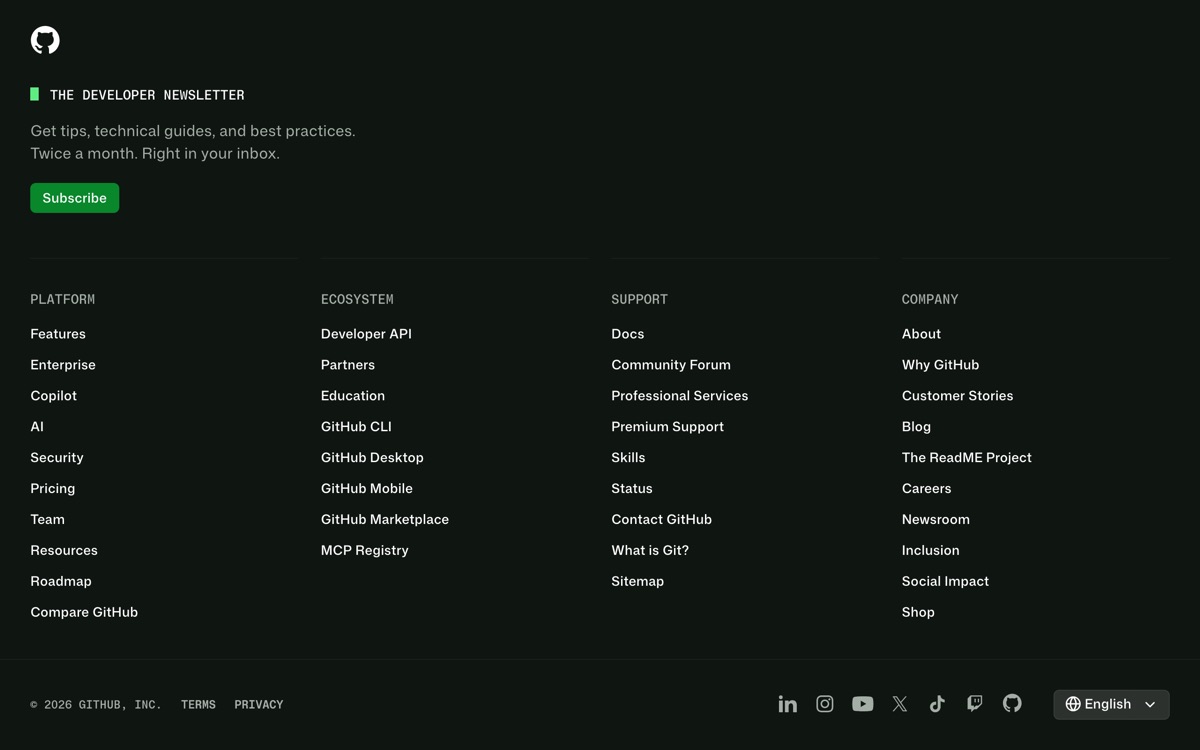 Screenshot of the GitHub Copilot website