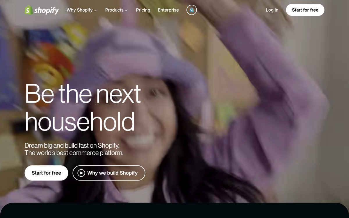 Screenshot of the Shopify Magic website
